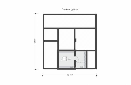 Проект одноэтажного дома с мансардной и подвалом